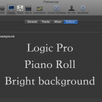 Logic Pro 中變更 Piano Roll 的背景顏色